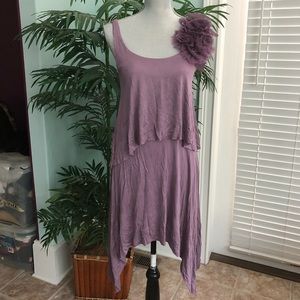 Soprano Purple Asymmetrical Layered Dress